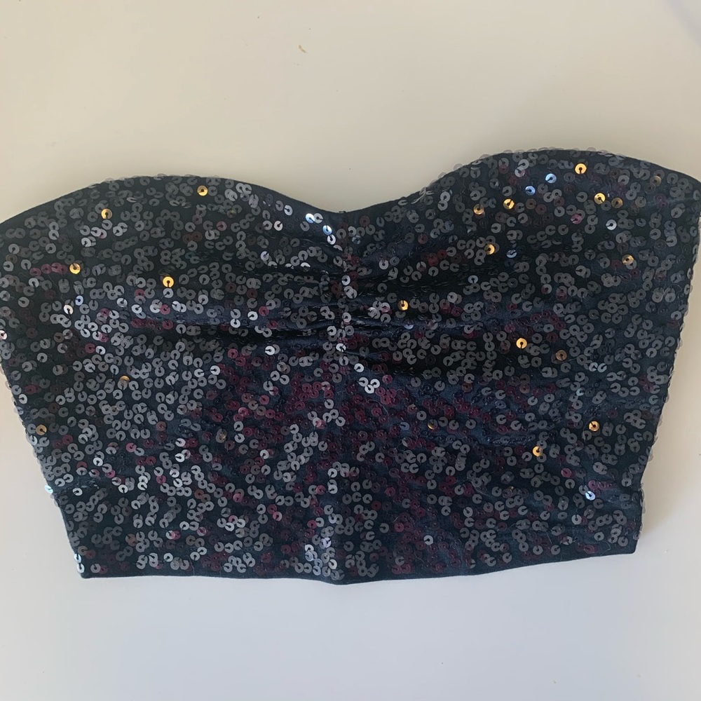 Sequin tubetop